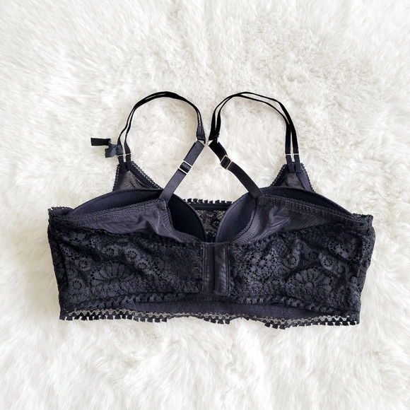 💫AERIE REAL POWER WIRELESS PUSH UP JOY LACE BRA SIZE 34D - Picture 7 of 7